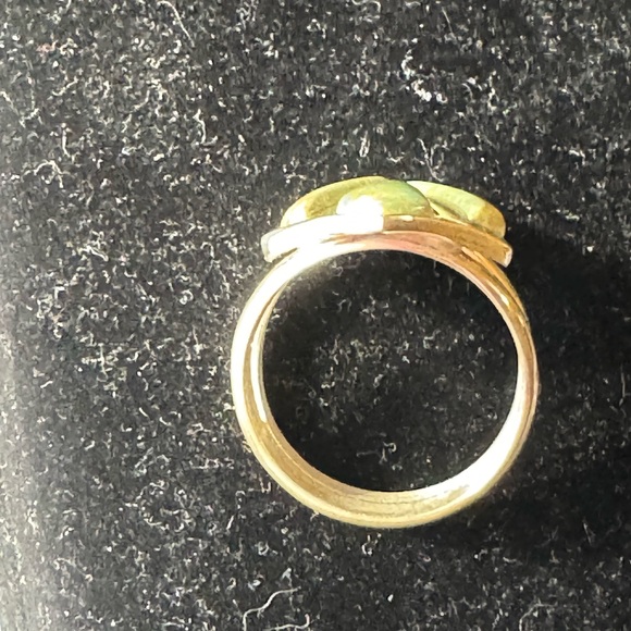 Mine Finds by Jay King Silver and Green Anhui Turquoise Geometric Ring - DTR - Picture 5 of 8